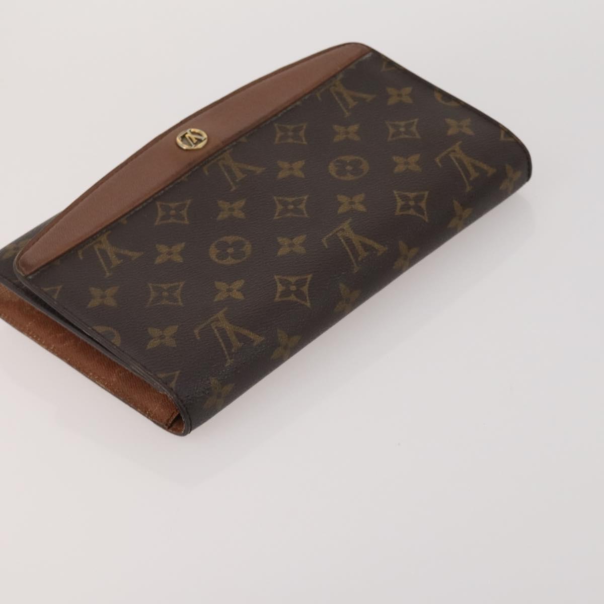 LOUIS VUITTON Monogram Clutch Bag 3 Set LV Auth BA15064
