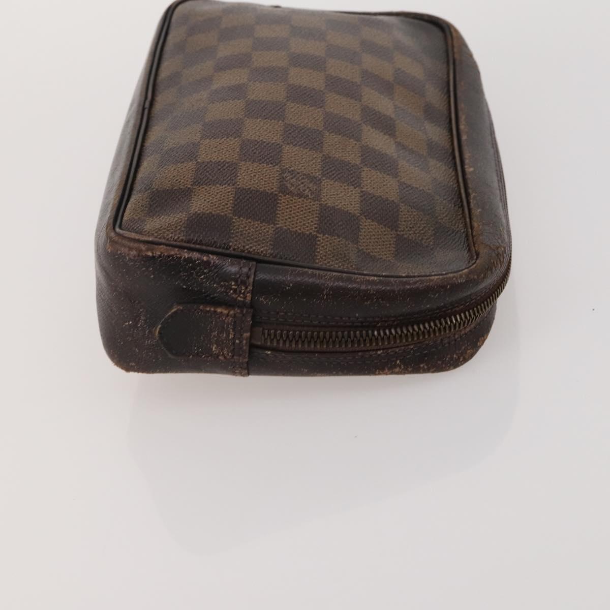 LOUIS VUITTON Monogram Clutch Bag 3 Set LV Auth BA15064