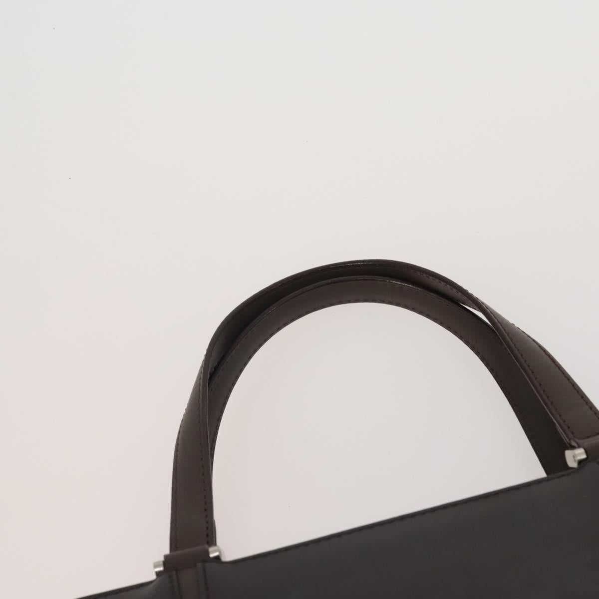 BURBERRY Shoulder Bag Hand Bag Canvas Leather 3 Set Navy Beige Auth BA15066