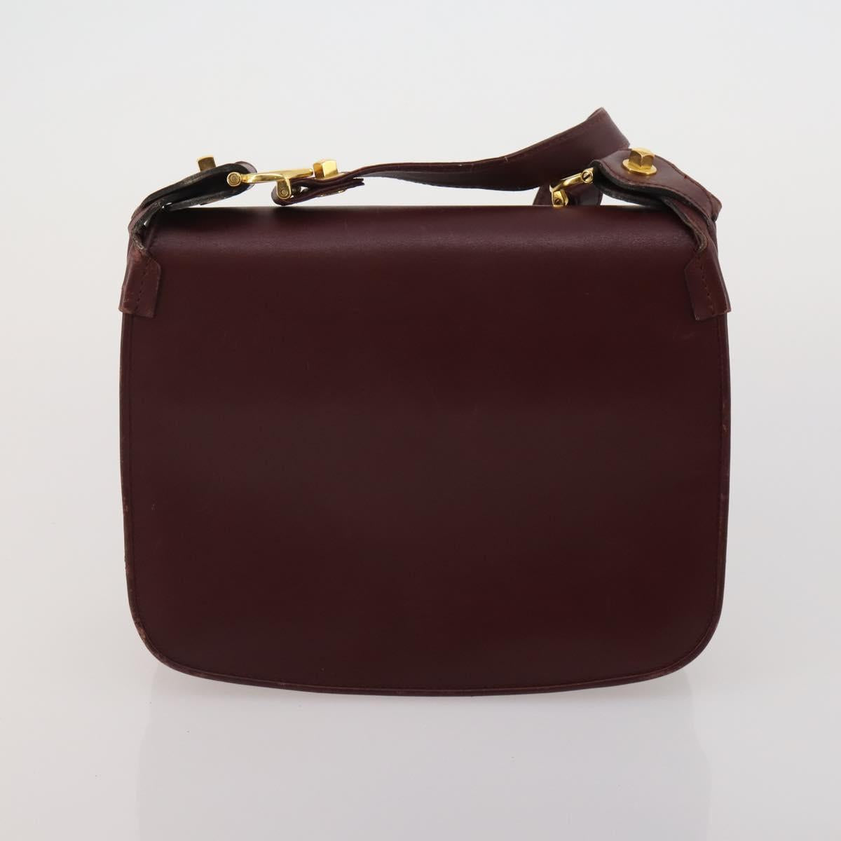CARTIER YSL MCM Bally Clutch Shoulder Bag Leather 5 Set Black Auth BA15067