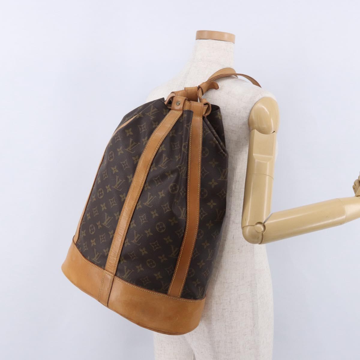 LOUIS VUITTON Monogram Randonnee GM Shoulder Bag M42244 LV Auth BA15082