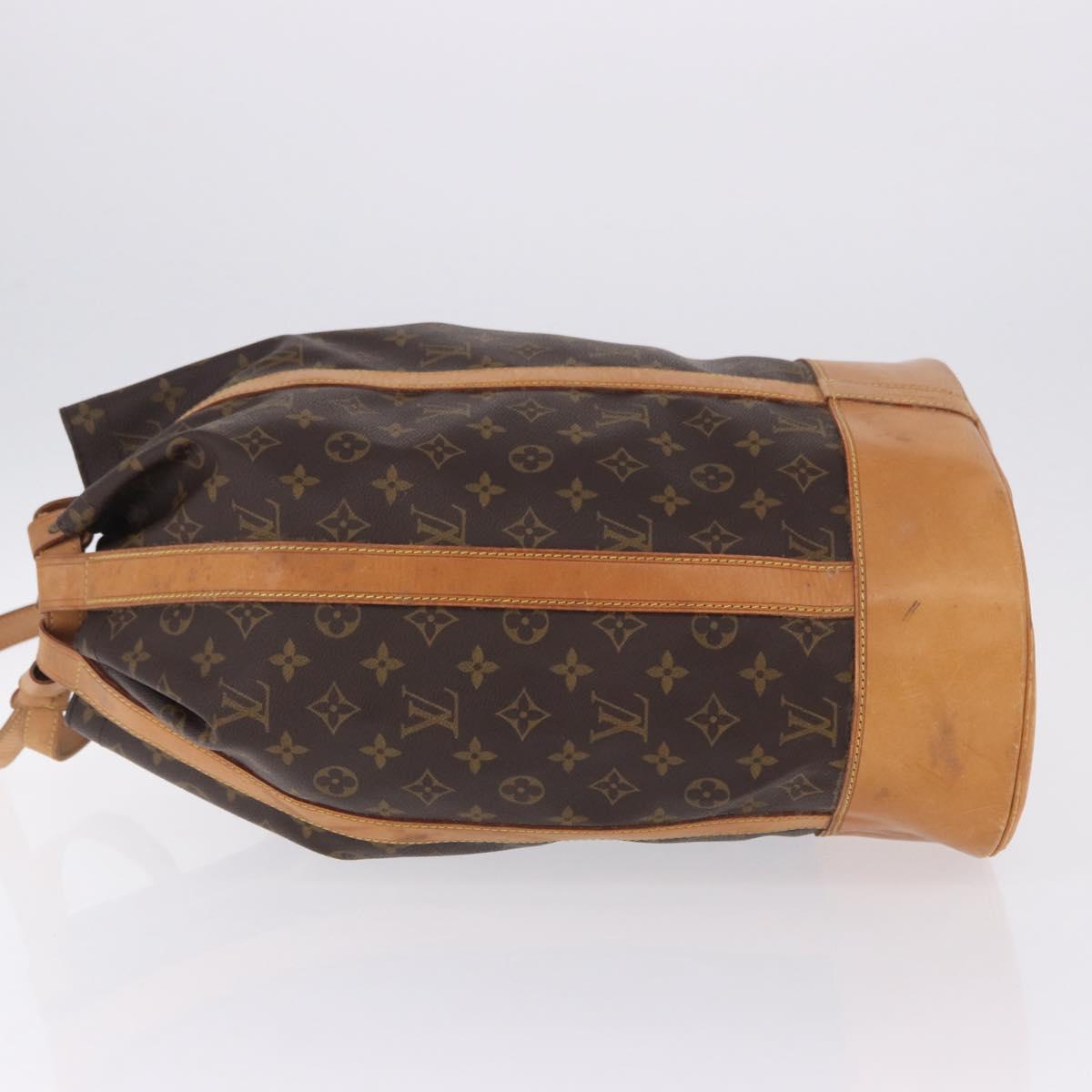 LOUIS VUITTON Monogram Randonnee GM Shoulder Bag M42244 LV Auth BA15082