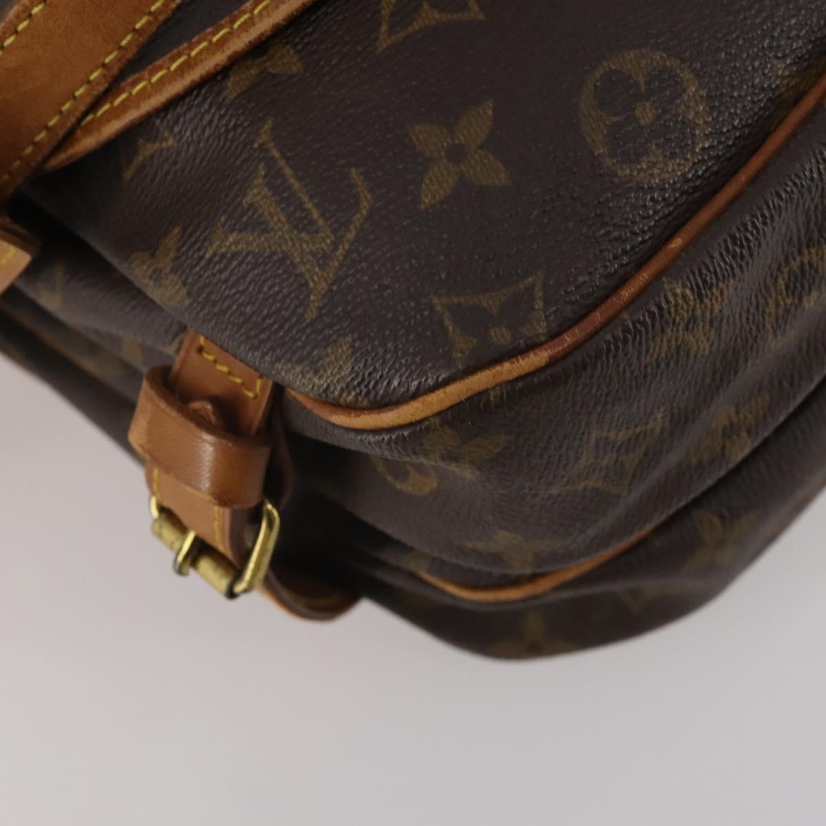 LOUIS VUITTON Monogram Saumur 30 Shoulder Bag M42256 LV Auth BA15083