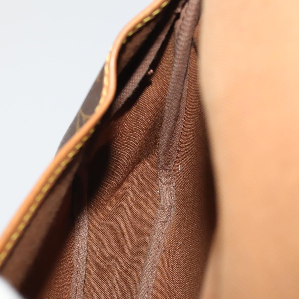 LOUIS VUITTON Monogram Saumur 30 Shoulder Bag M42256 LV Auth BA15083