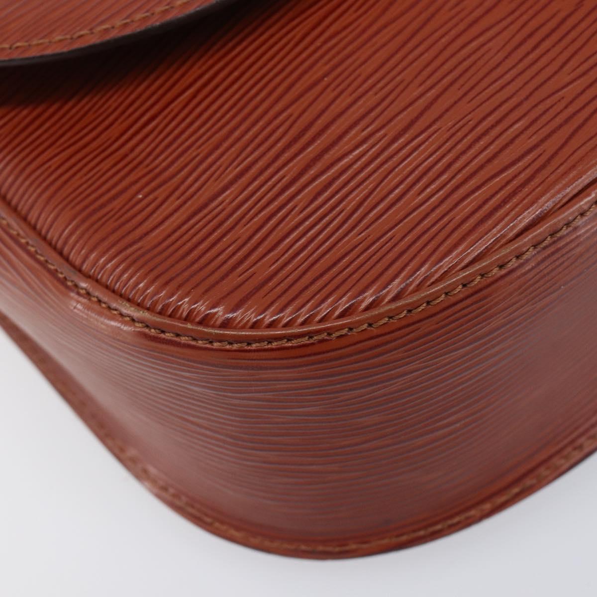 LOUIS VUITTON Epi Saint Cloud GM Shoulder Bag Brown M52193 LV Auth BA15091