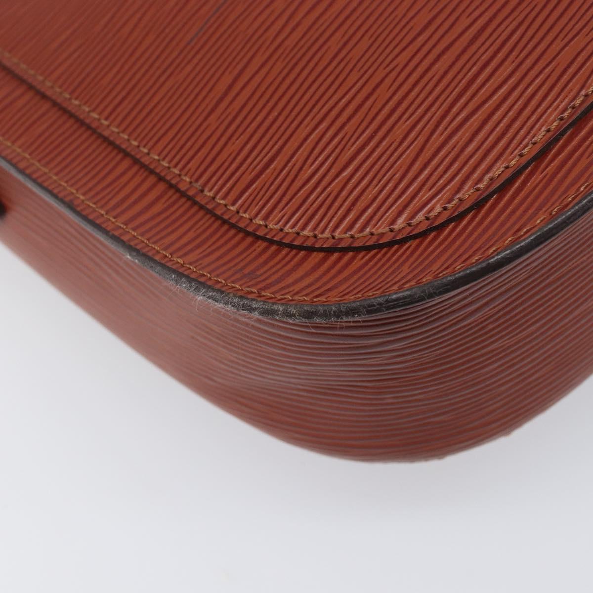 LOUIS VUITTON Epi Saint Cloud GM Shoulder Bag Brown M52193 LV Auth BA15091