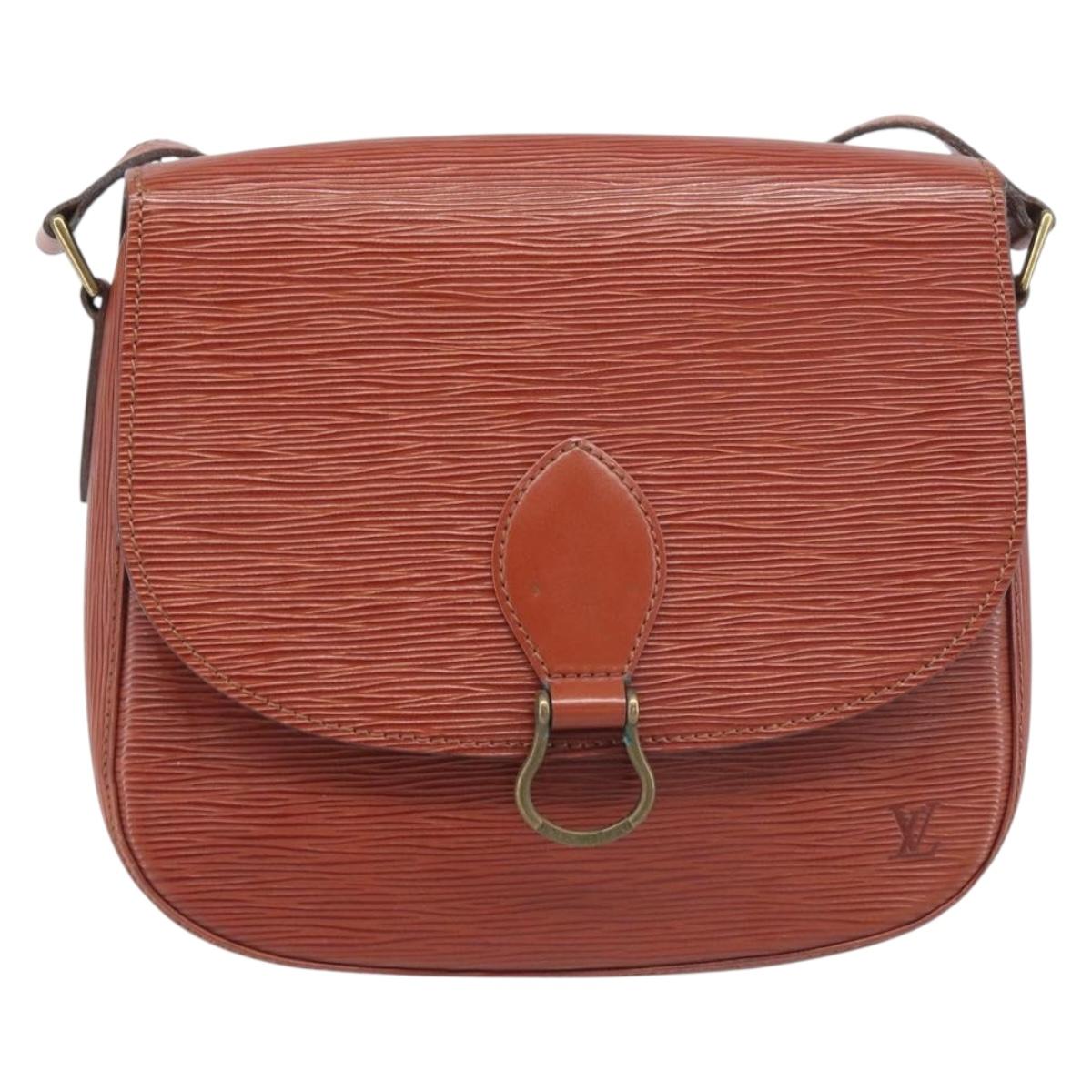 LOUIS VUITTON Epi Saint Cloud GM Shoulder Bag Brown M52193 LV Auth BA15091