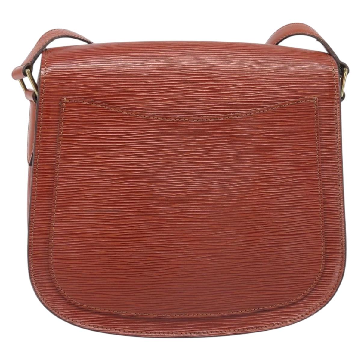 LOUIS VUITTON Epi Saint Cloud GM Shoulder Bag Brown M52193 LV Auth BA15091