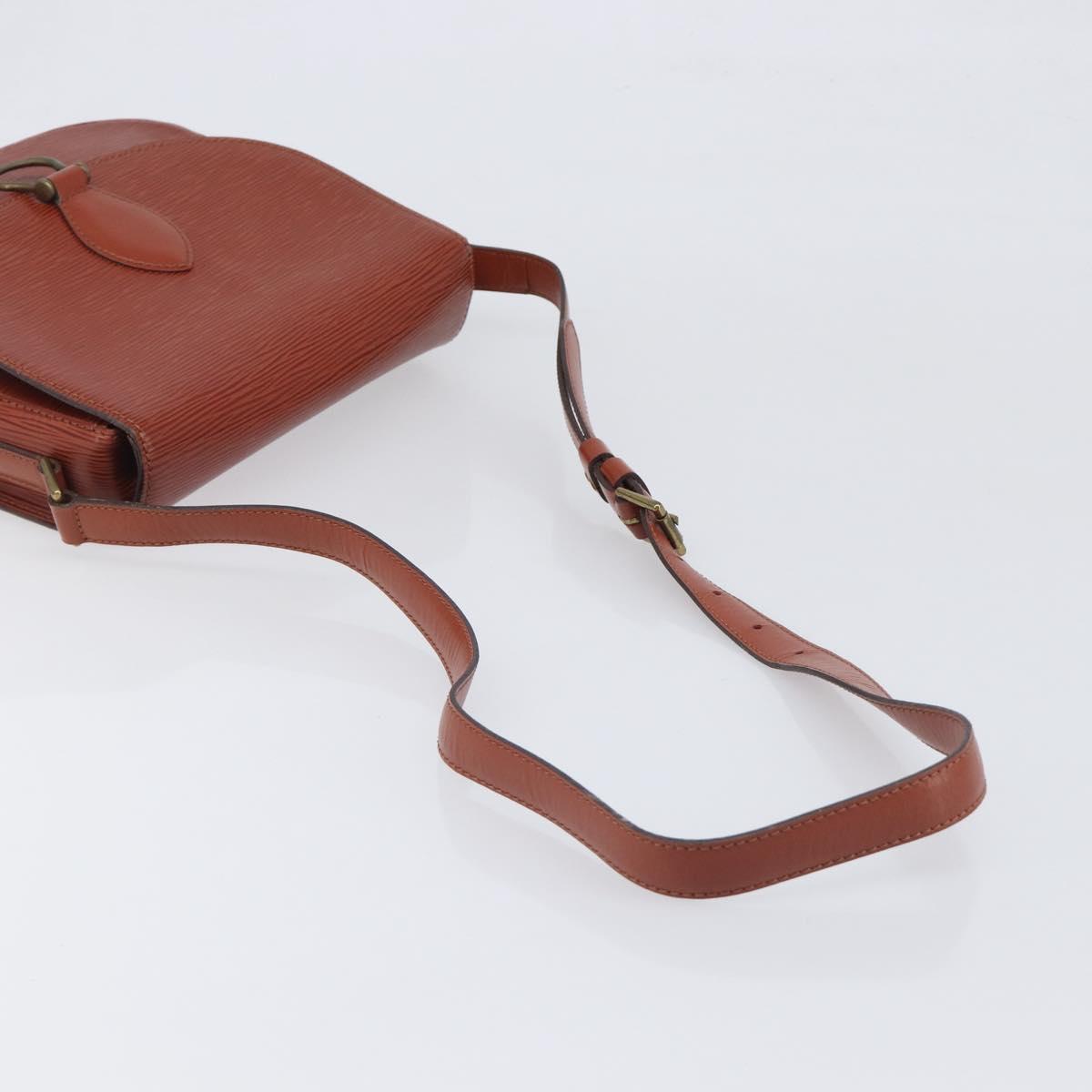 LOUIS VUITTON Epi Saint Cloud GM Shoulder Bag Brown M52193 LV Auth BA15091