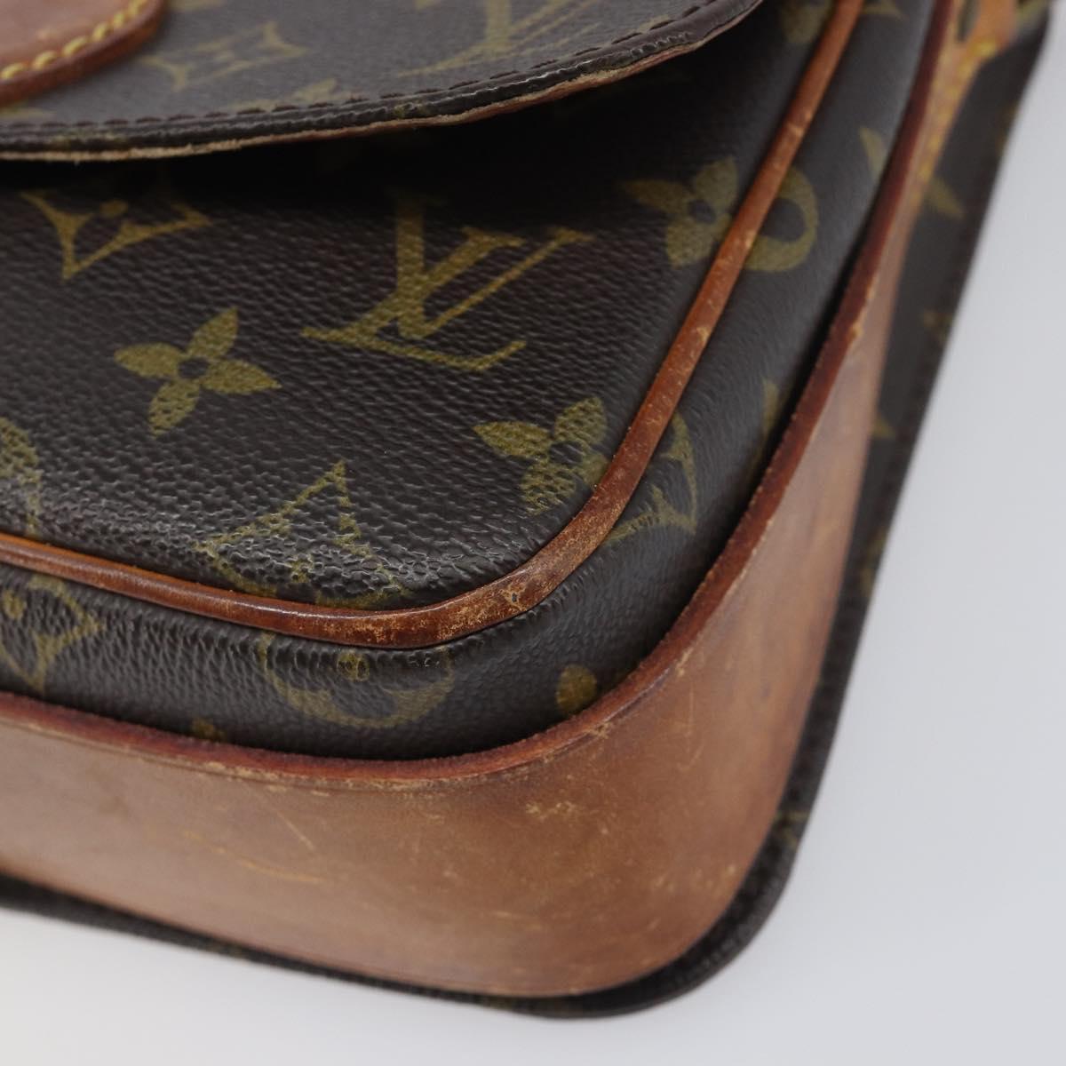LOUIS VUITTON Monogram Cartouchiere MM Shoulder Bag M51253 LV Auth BA15094
