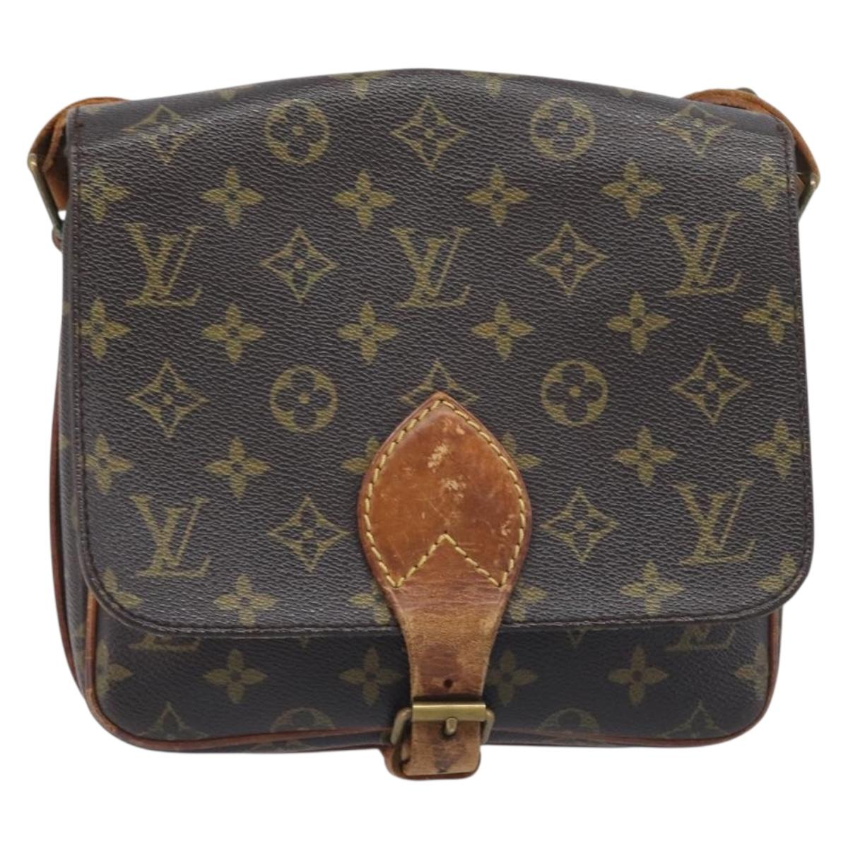 LOUIS VUITTON Monogram Cartouchiere MM Shoulder Bag M51253 LV Auth BA15094