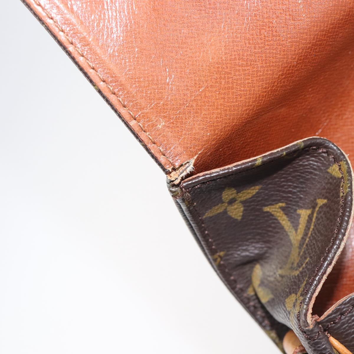 LOUIS VUITTON Monogram Cartouchiere MM Shoulder Bag M51253 LV Auth BA15094