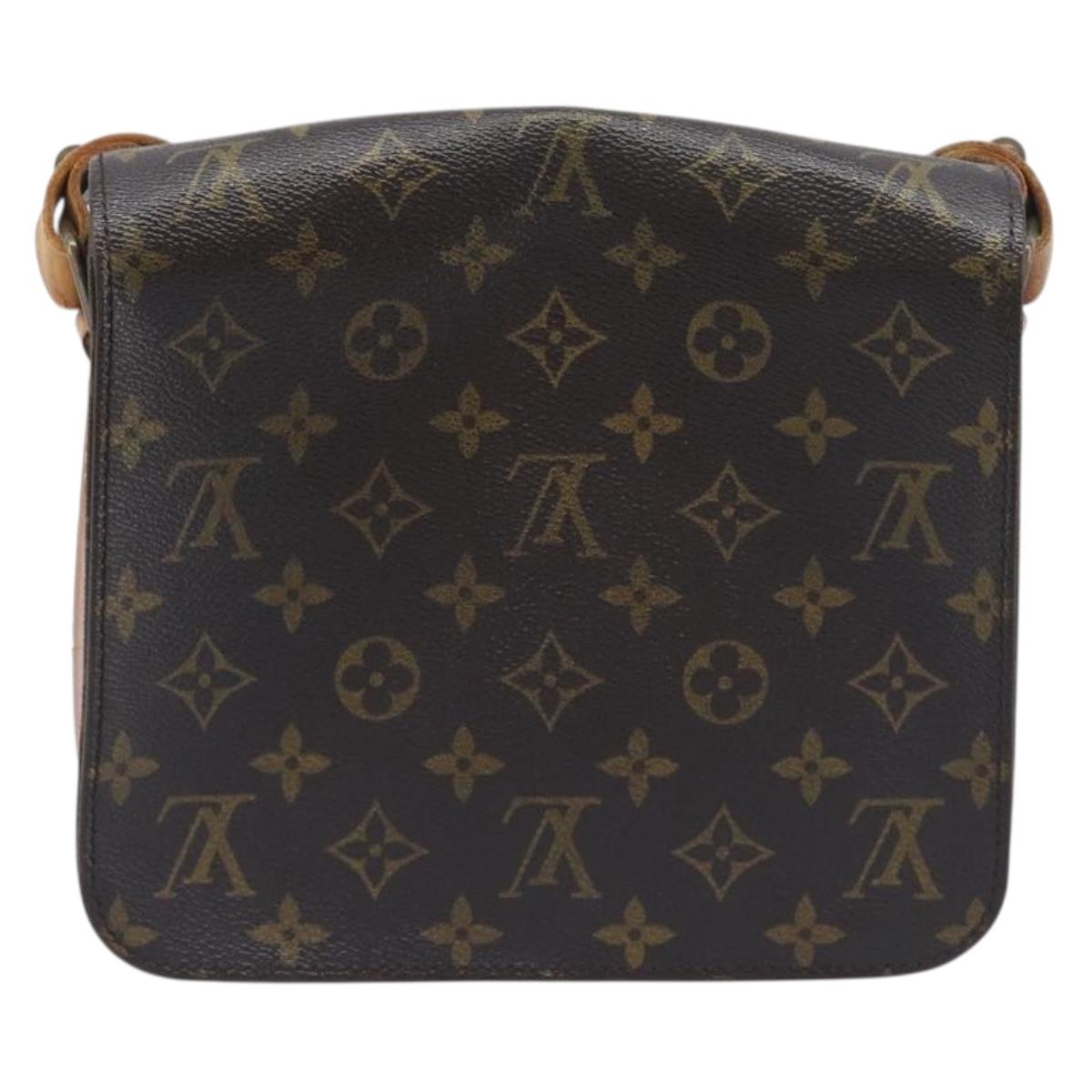 LOUIS VUITTON Monogram Cartouchiere MM Shoulder Bag M51253 LV Auth BA15094