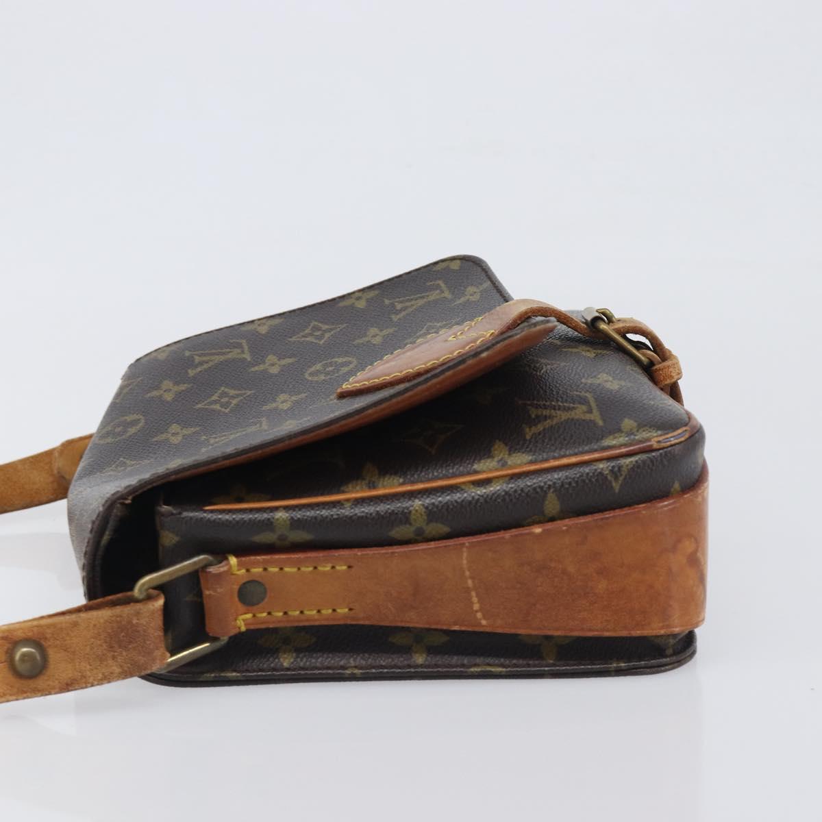 LOUIS VUITTON Monogram Cartouchiere MM Shoulder Bag M51253 LV Auth BA15094
