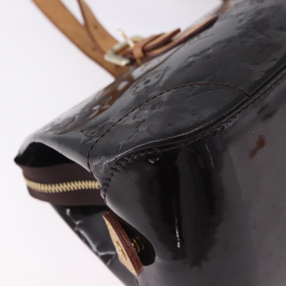 LOUIS VUITTON Monogram Vernis Rosewood Avenue Bag Amarante M93510 Auth BA15096