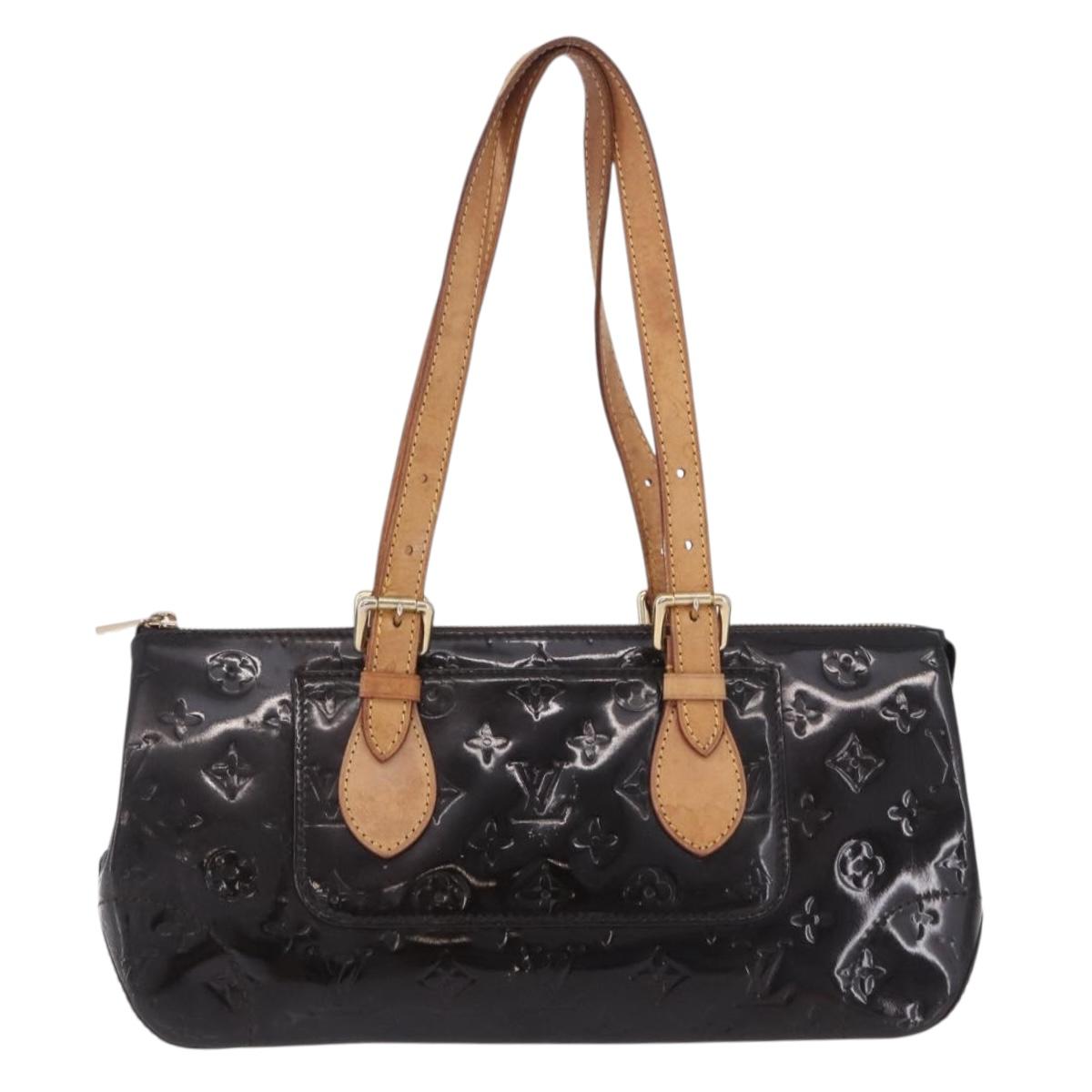 LOUIS VUITTON Monogram Vernis Rosewood Avenue Bag Amarante M93510 Auth BA15096