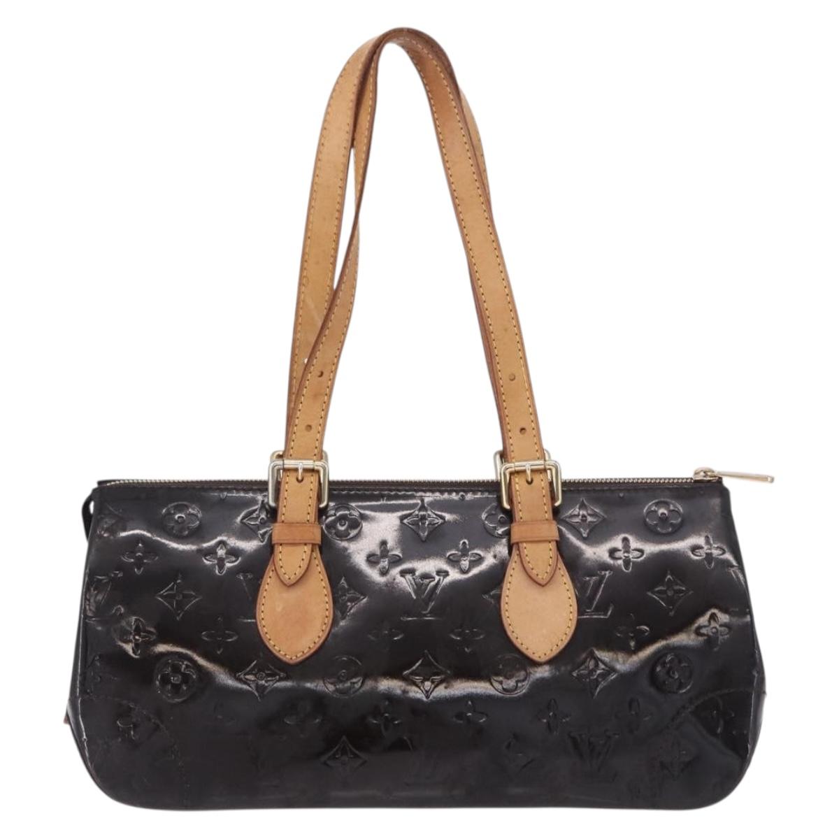 LOUIS VUITTON Monogram Vernis Rosewood Avenue Bag Amarante M93510 Auth BA15096