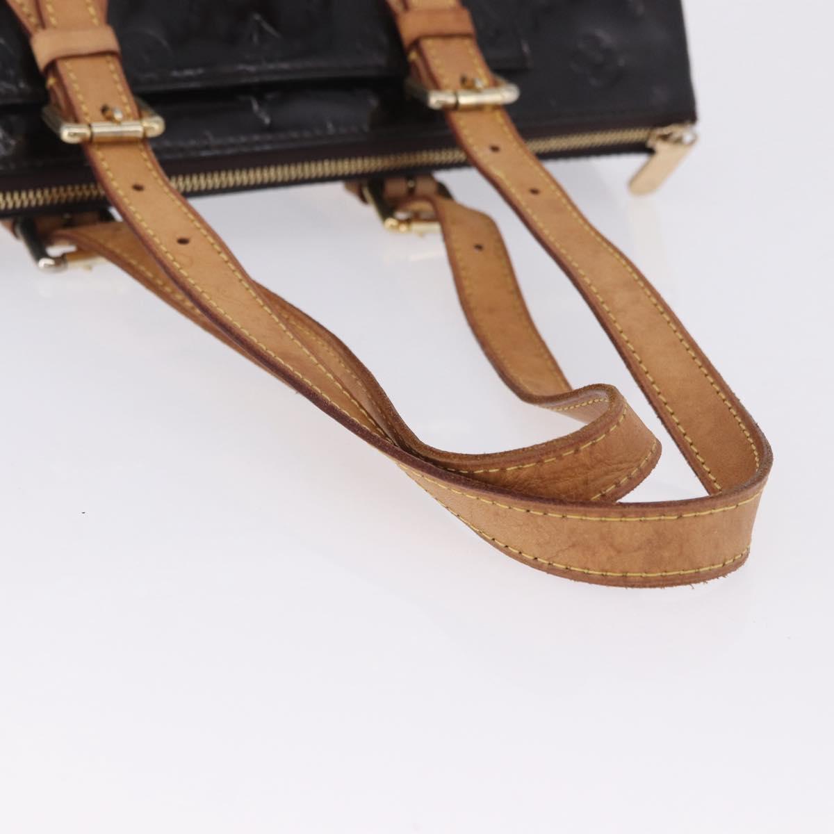 LOUIS VUITTON Monogram Vernis Rosewood Avenue Bag Amarante M93510 Auth BA15096