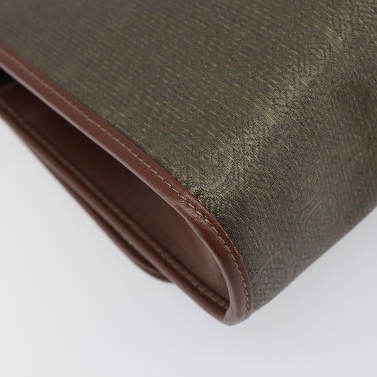 GUCCI Shoulder Bag Canvas Khaki Gold 004 084 0289 Auth BA15104
