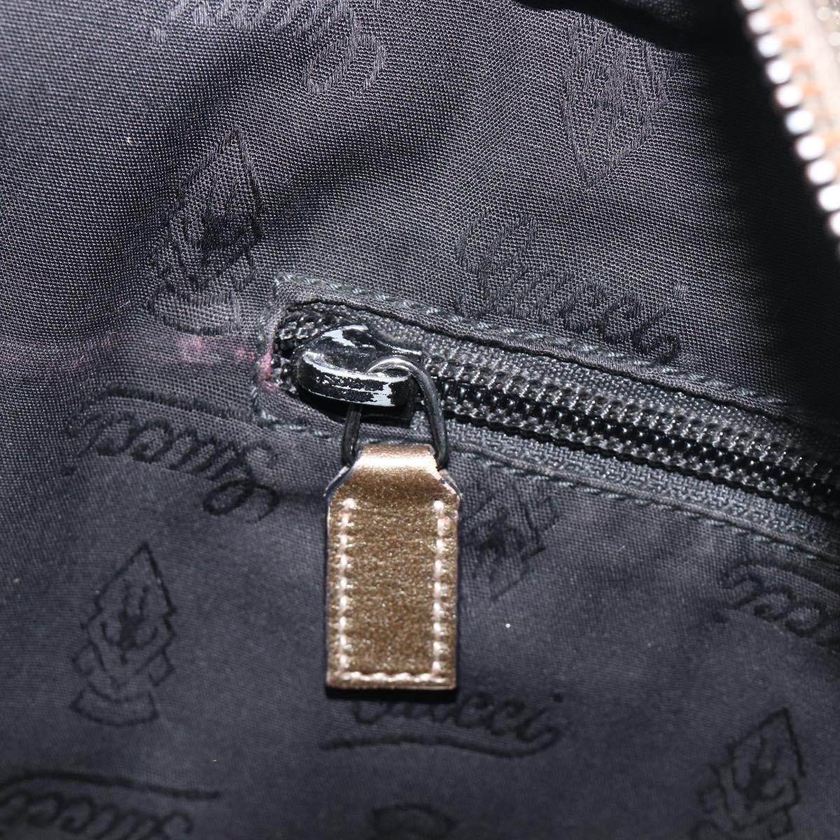 GUCCI GG Implementation Tote Bag PVC Gold Silver 211137 Auth BA15109