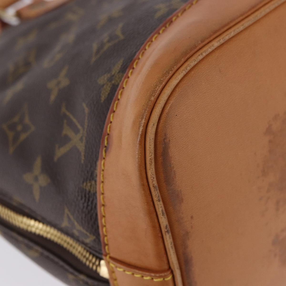 LOUIS VUITTON Monogram Alma Hand Bag M51130 LV Auth BA15112