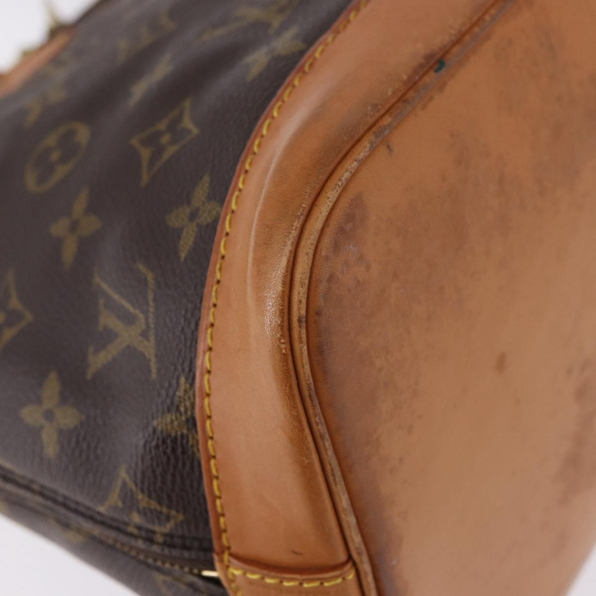 LOUIS VUITTON Monogram Alma Hand Bag M51130 LV Auth BA15112