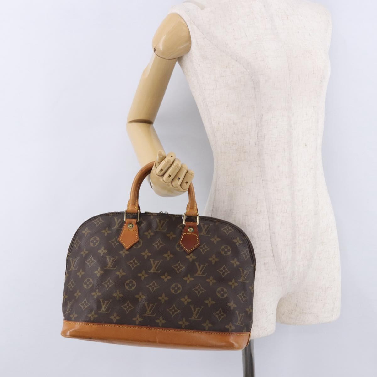 LOUIS VUITTON Monogram Alma Hand Bag M51130 LV Auth BA15112