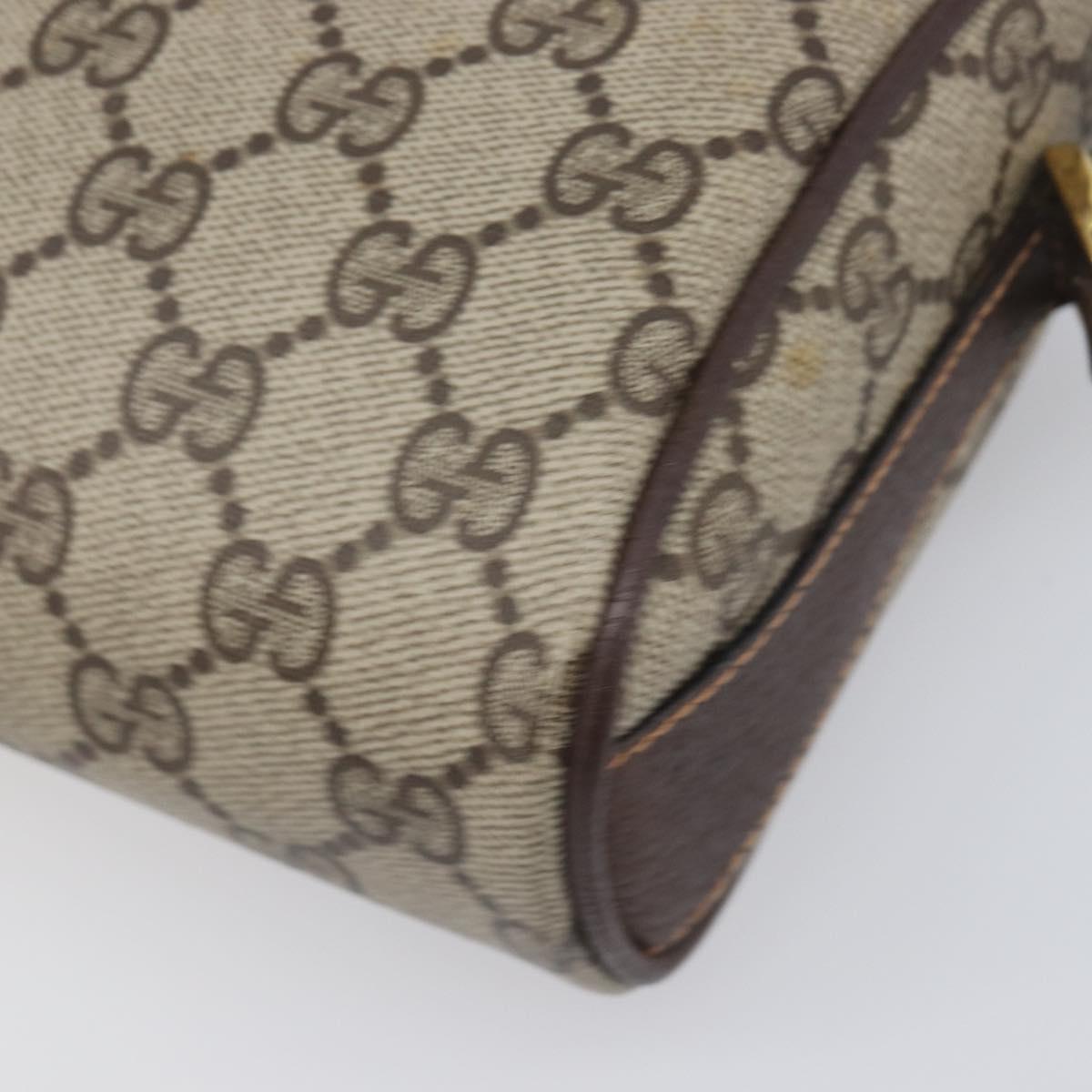 GUCCI GG Supreme Shoulder Bag PVC Beige Gold 89 02 018 Auth BA15113A