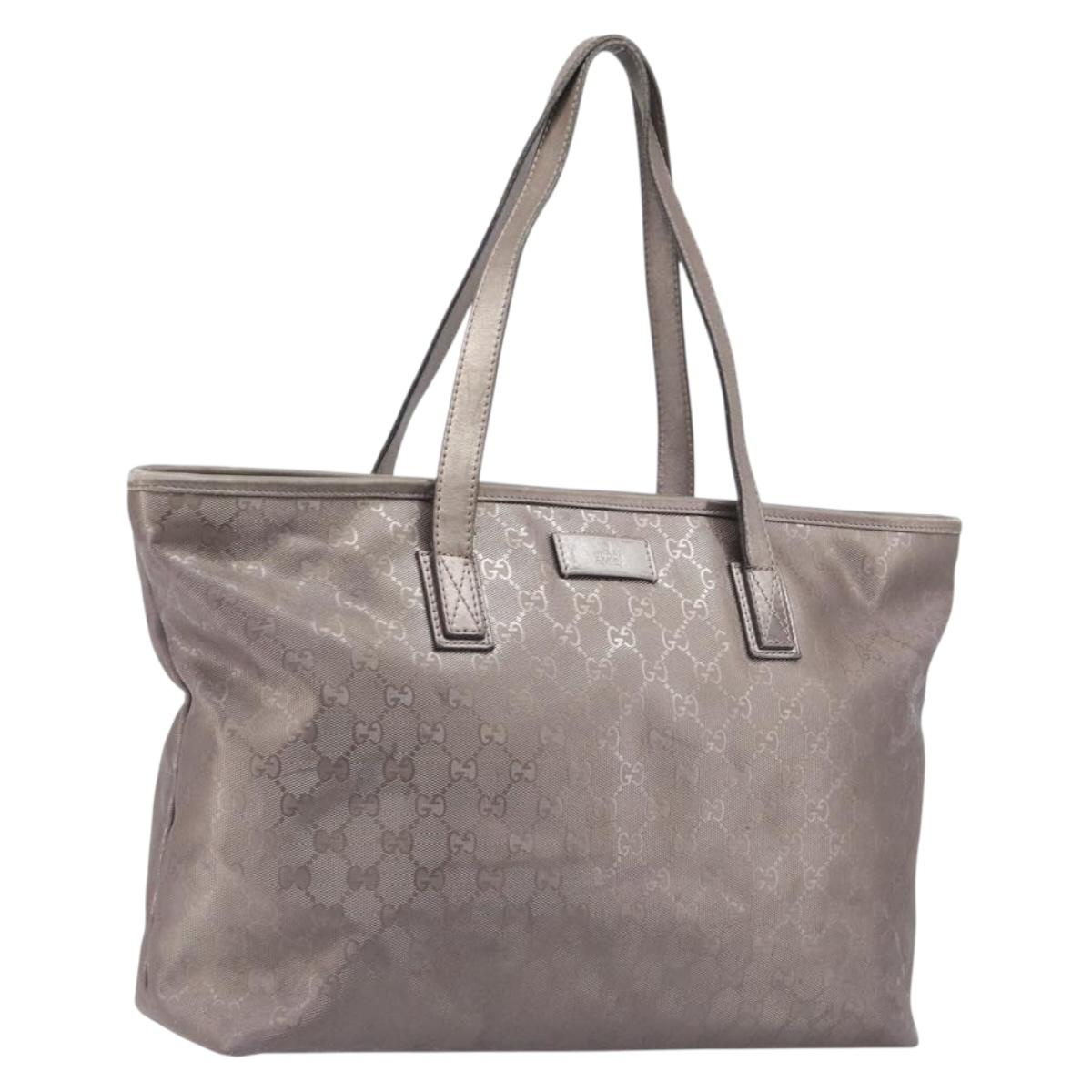 GUCCI GG Implementation Tote Bag PVC Pink Silver 211137 Auth BA15115