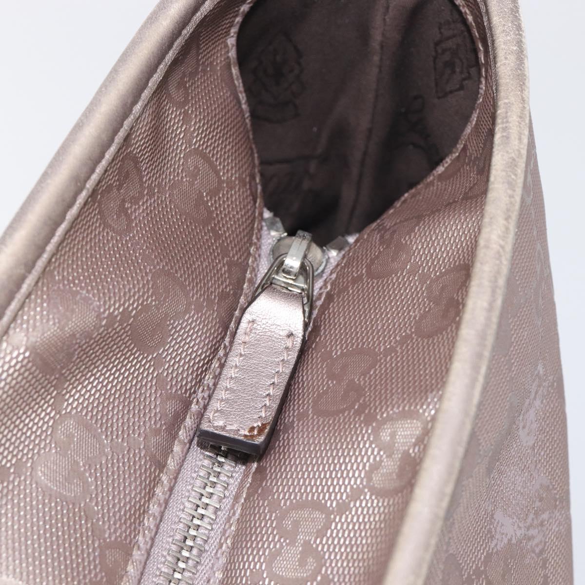 GUCCI GG Implementation Tote Bag PVC Pink Silver 211137 Auth BA15115