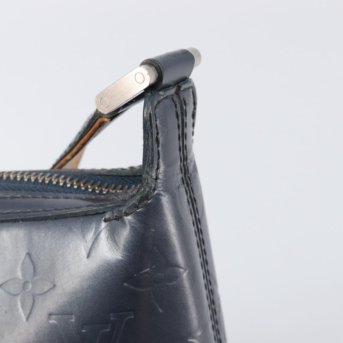 LOUIS VUITTON Monogram Mat Sutter Shoulder Bag Blue M55165 LV Auth BA15117