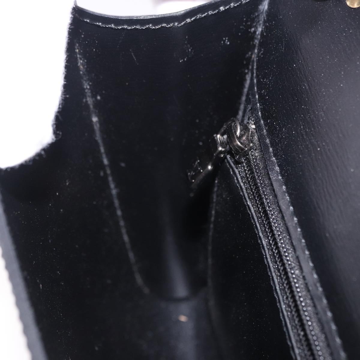 LOUIS VUITTON Epi Pochette Arche Shoulder Bag Black Noir M52572 LV Auth BA15120