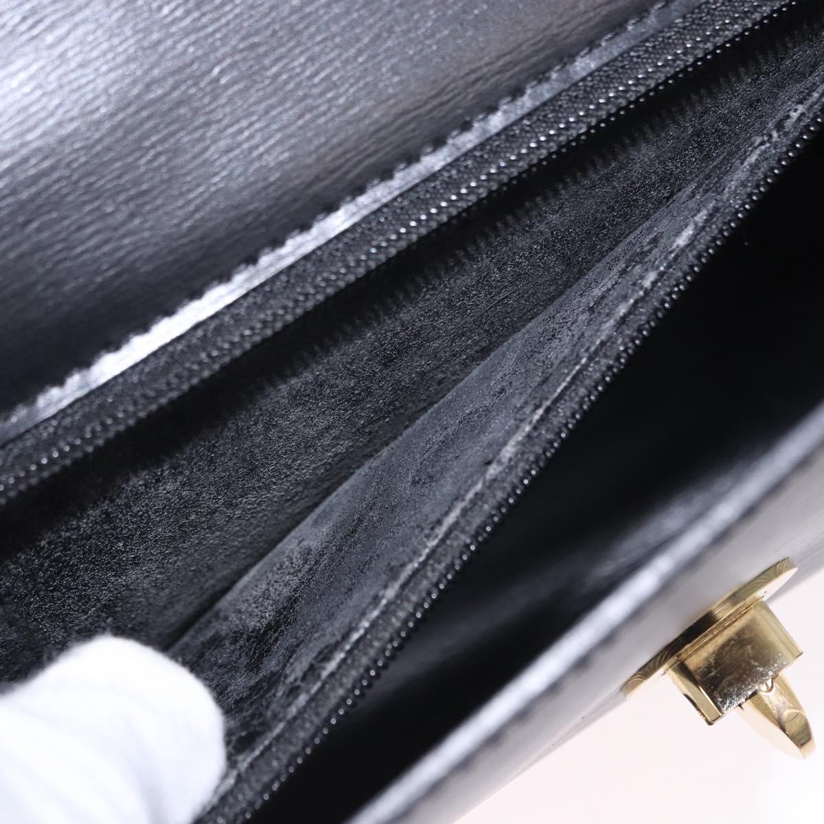 LOUIS VUITTON Epi Pochette Arche Shoulder Bag Black Noir M52572 LV Auth BA15120