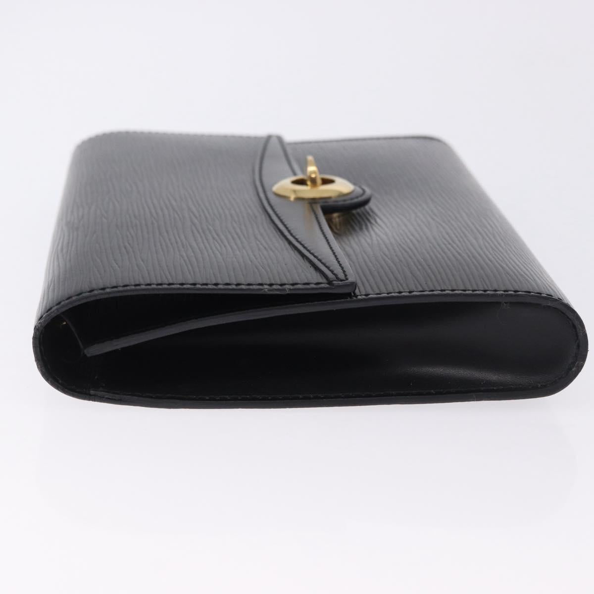 LOUIS VUITTON Epi Pochette Arche Shoulder Bag Black Noir M52572 LV Auth BA15120
