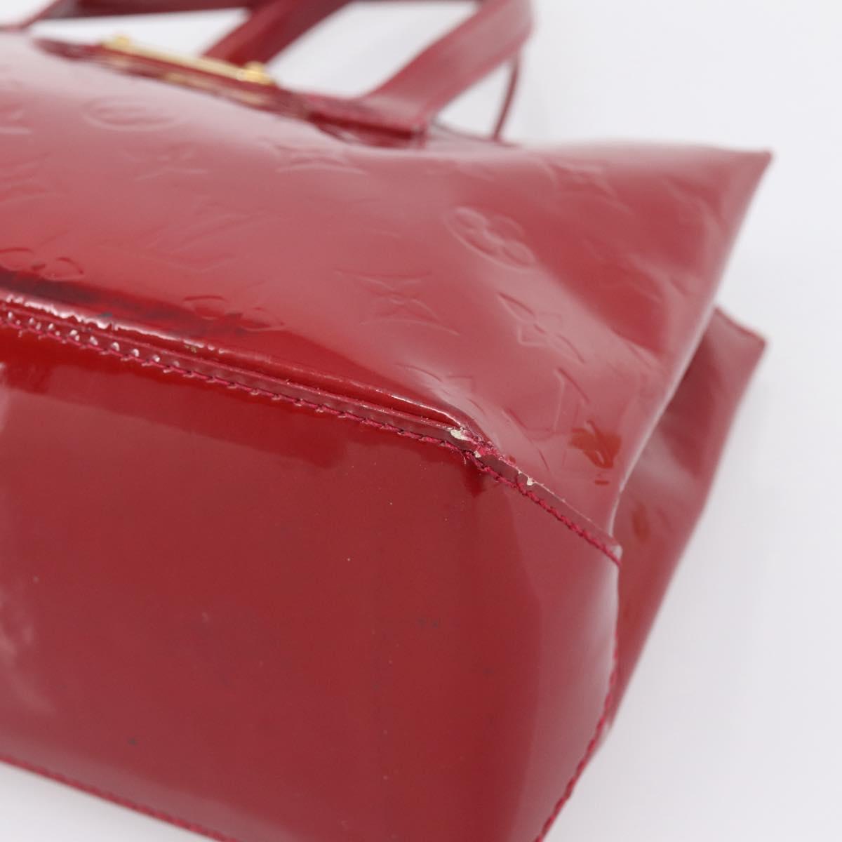 LOUIS VUITTON Monogram Vernis Wilshire PM Bag Pomme D'amour M93642 Auth BA15121