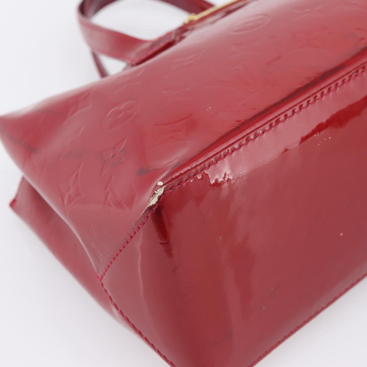 LOUIS VUITTON Monogram Vernis Wilshire PM Bag Pomme D'amour M93642 Auth BA15121