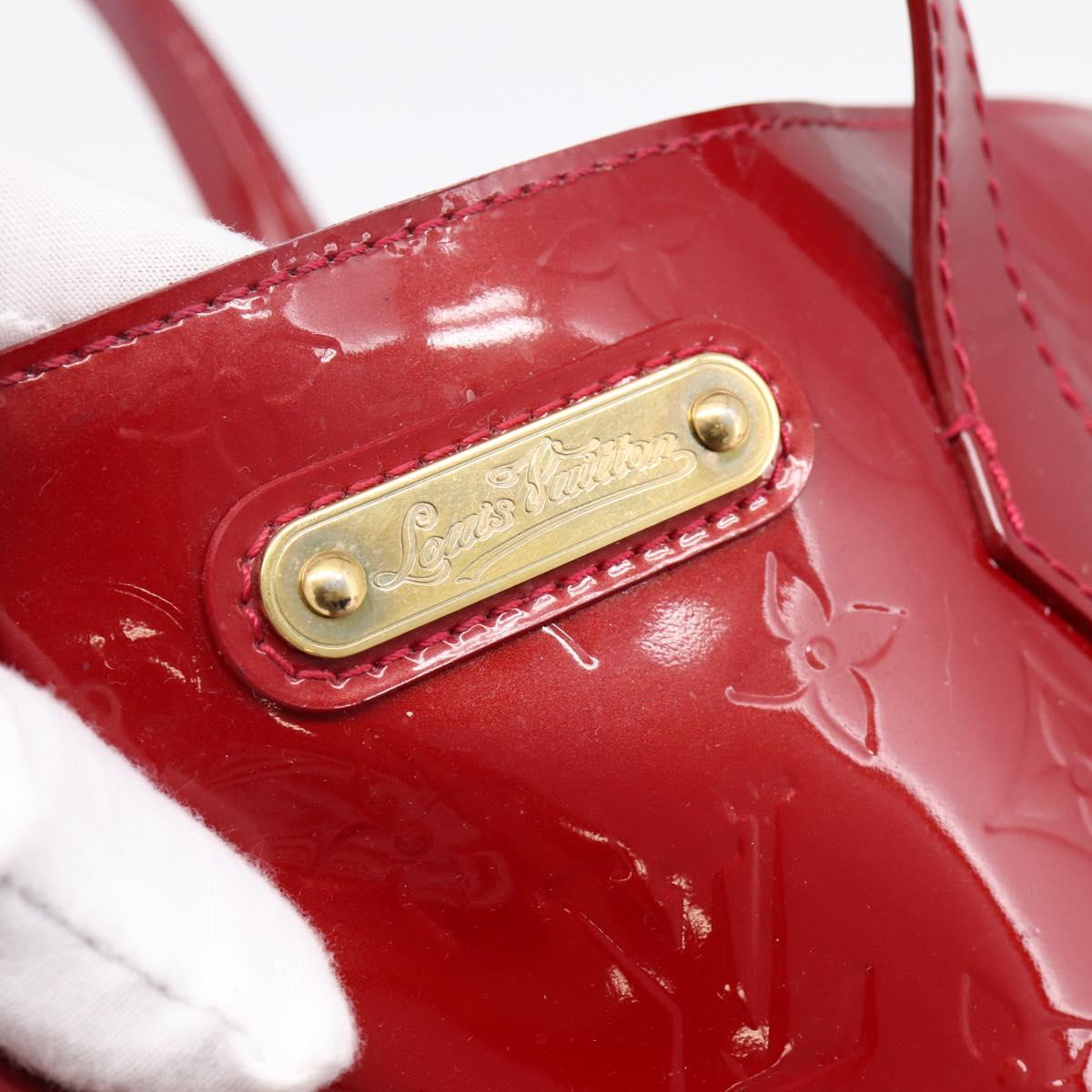 LOUIS VUITTON Monogram Vernis Wilshire PM Bag Pomme D'amour M93642 Auth BA15121