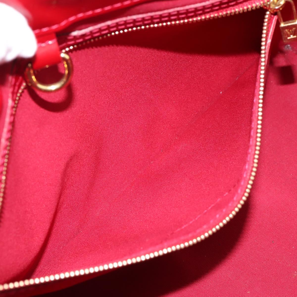 LOUIS VUITTON Monogram Vernis Wilshire PM Bag Pomme D'amour M93642 Auth BA15121