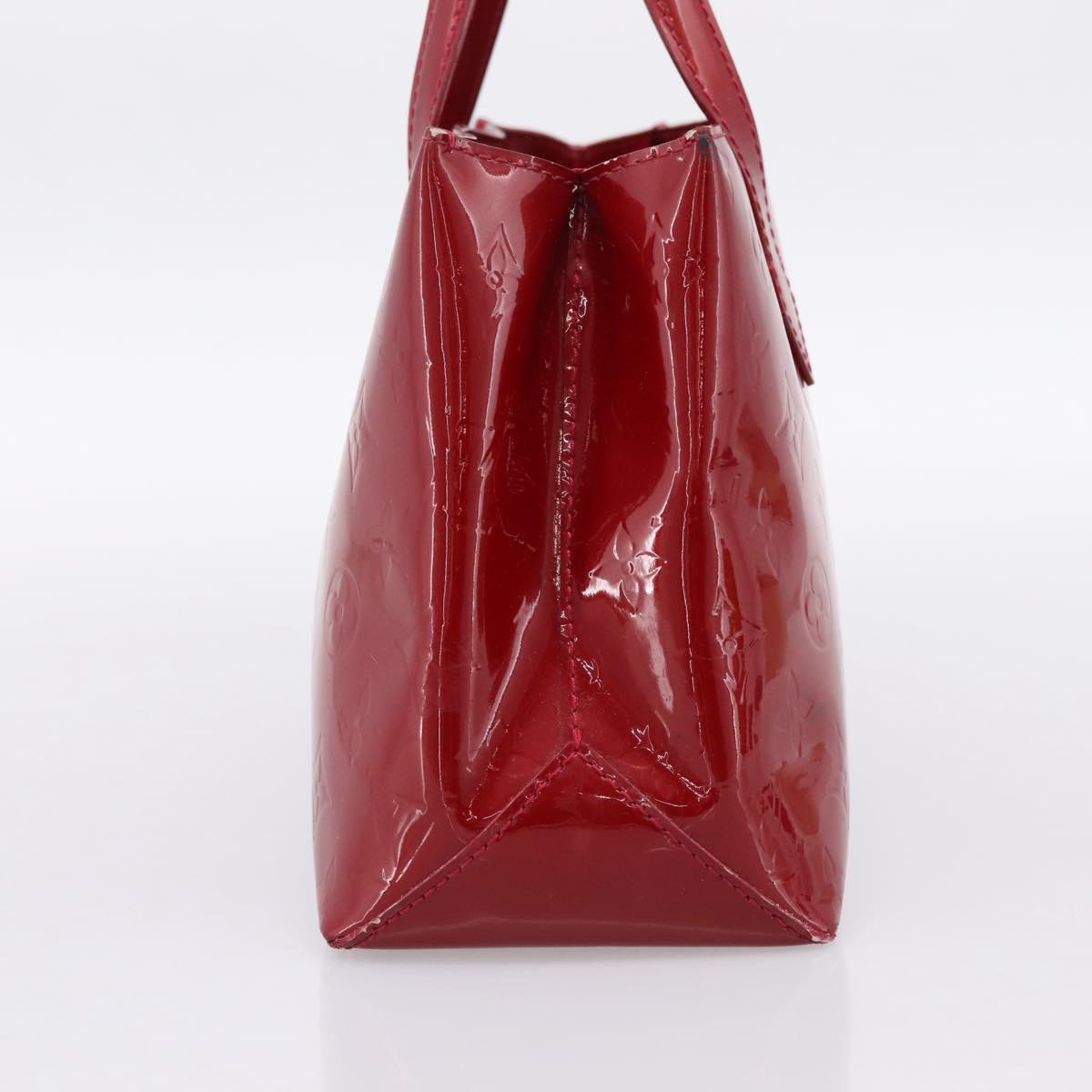 LOUIS VUITTON Monogram Vernis Wilshire PM Bag Pomme D'amour M93642 Auth BA15121