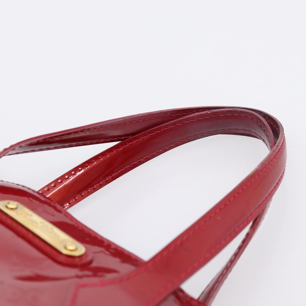 LOUIS VUITTON Monogram Vernis Wilshire PM Bag Pomme D'amour M93642 Auth BA15121