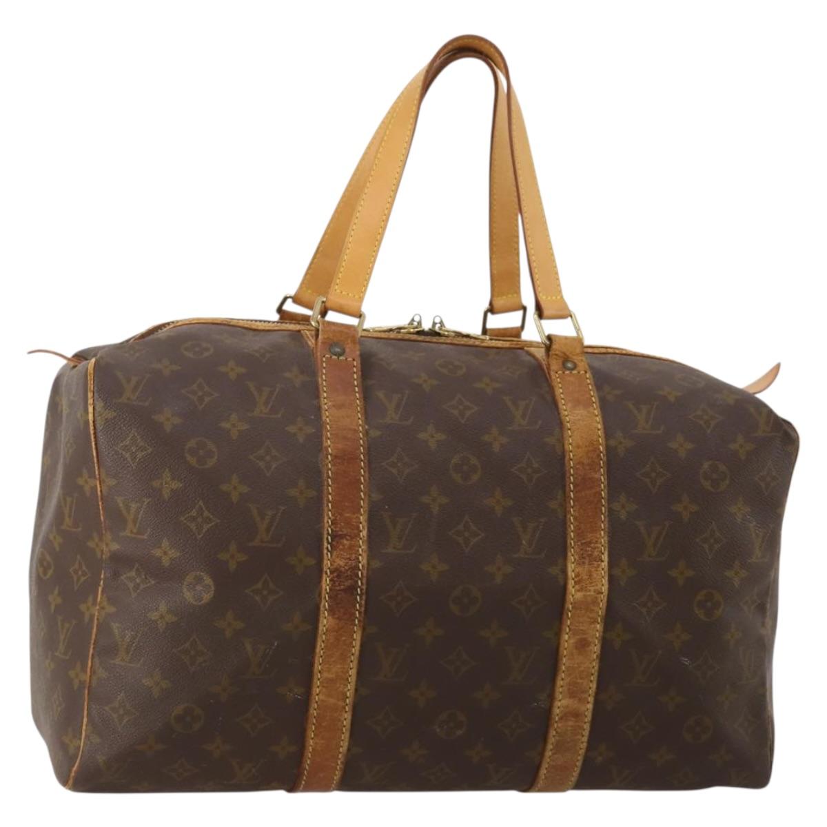 LOUIS VUITTON Monogram Sac Souple 45 Boston Bag M41624 LV Auth BA15132