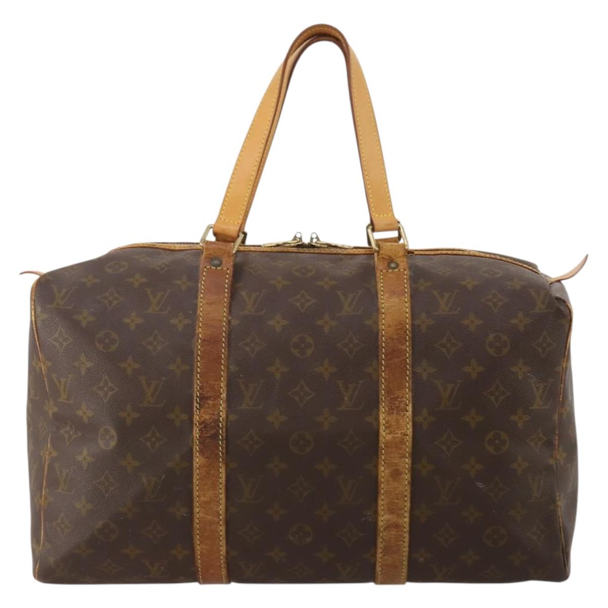 LOUIS VUITTON Monogram Sac Souple 45 Boston Bag M41624 LV Auth BA15132