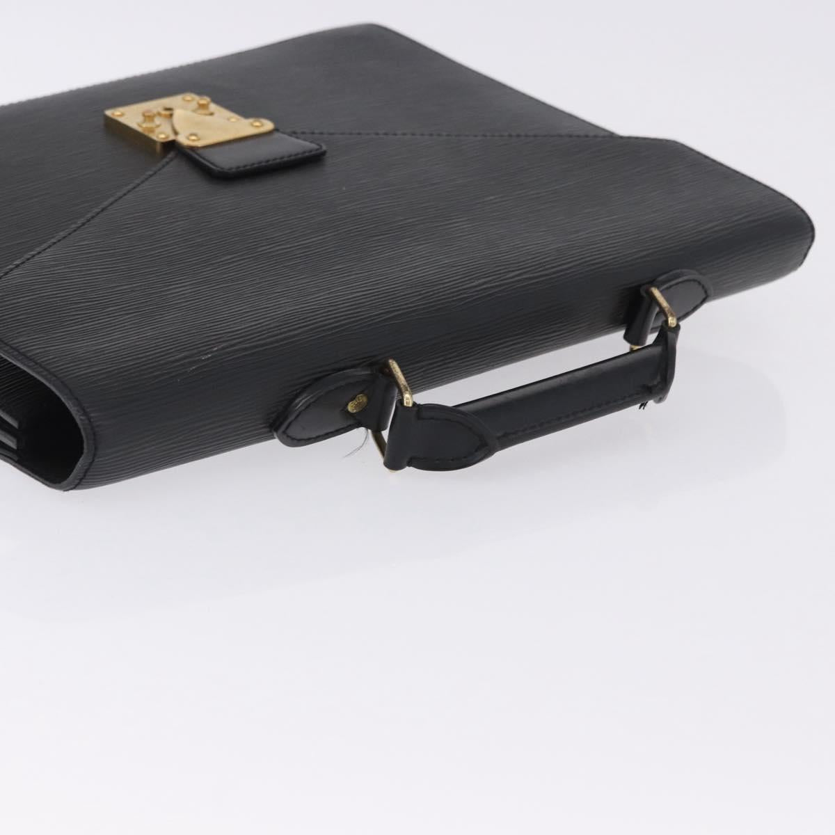 LOUIS VUITTON Epi Serviette Conseiller Business Bag Black M54422 LV Auth BA15133