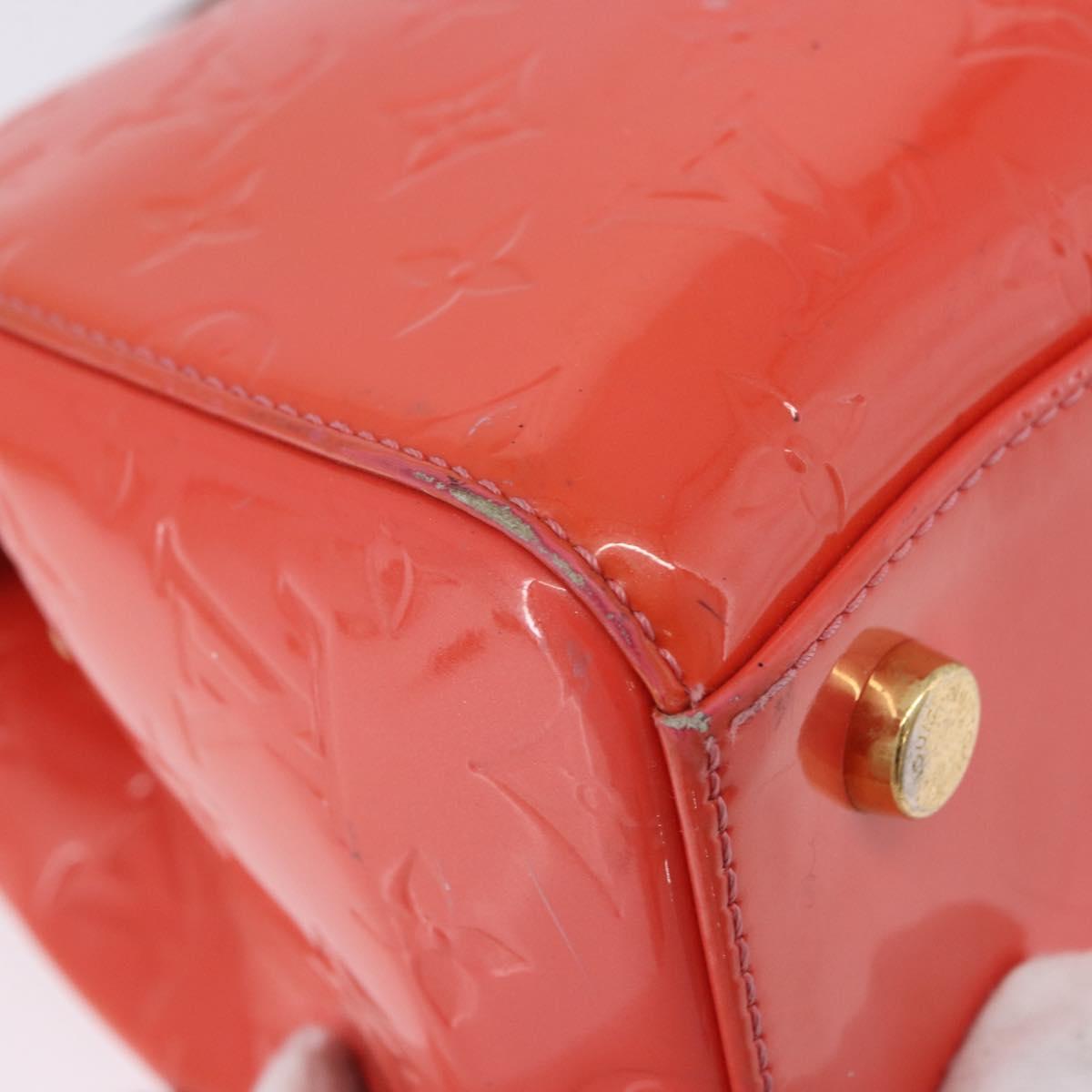 LOUIS VUITTON Monogram Vernis Blair MM Hand Bag Rose rich M90262 LV Auth BA15136