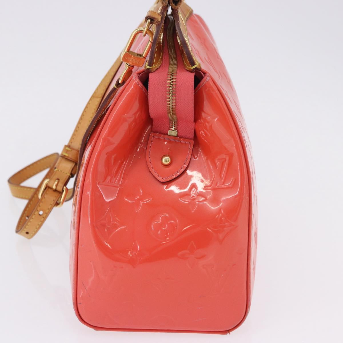 LOUIS VUITTON Monogram Vernis Blair MM Hand Bag Rose rich M90262 LV Auth BA15136