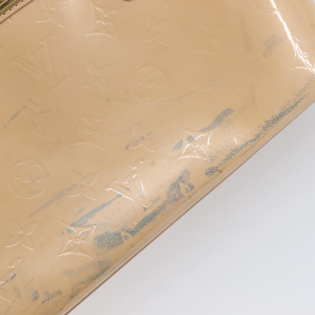 LOUIS VUITTON Monogram Vernis Wilshire PM Rose Flow lantern M91642 Auth BA15141
