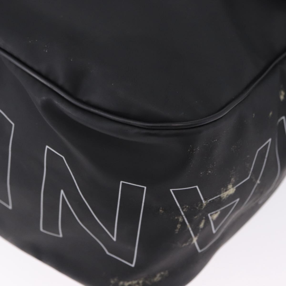 CHANEL Sports Line Shoulder Bag PVC Canvas Black Silver CC Auth BA15143