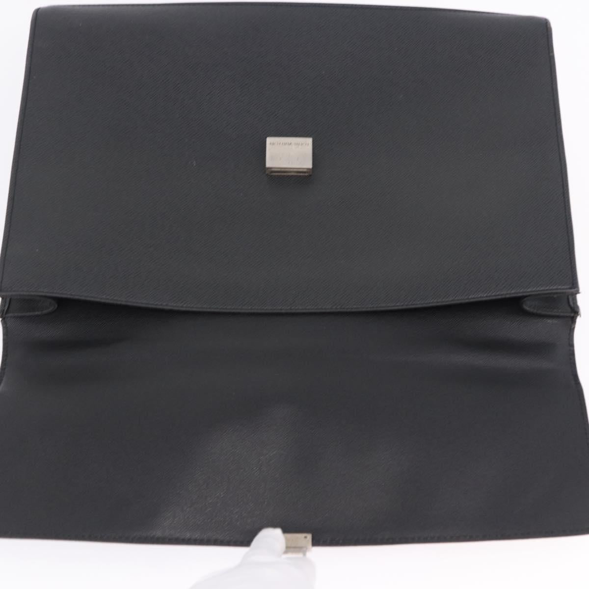 LOUIS VUITTON Taiga Porte Documents Angara Briefcase Ardoise M30772 Auth BA15145