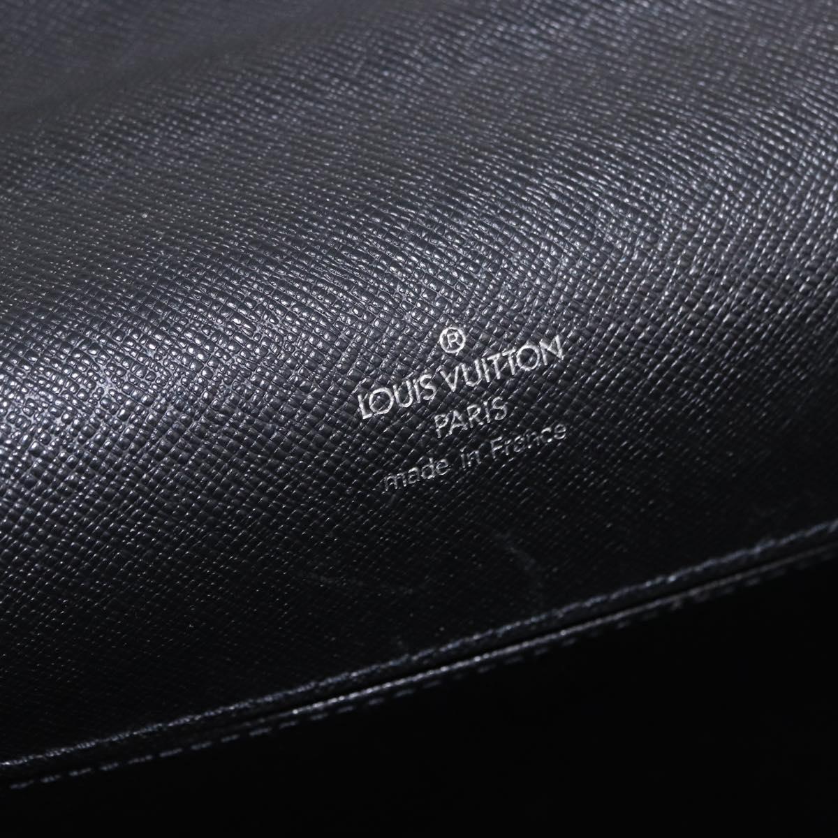 LOUIS VUITTON Taiga Porte Documents Angara Briefcase Ardoise M30772 Auth BA15145
