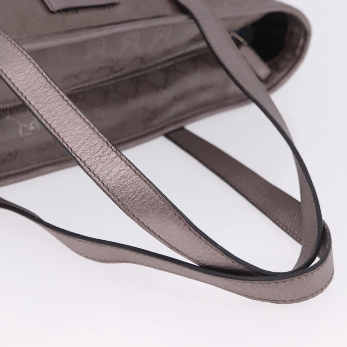 GUCCI GG Implementation Tote Bag PVC Pink Silver 211137 Auth BA15146